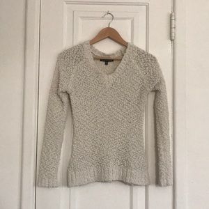 Almost Famous white cream textured sweater